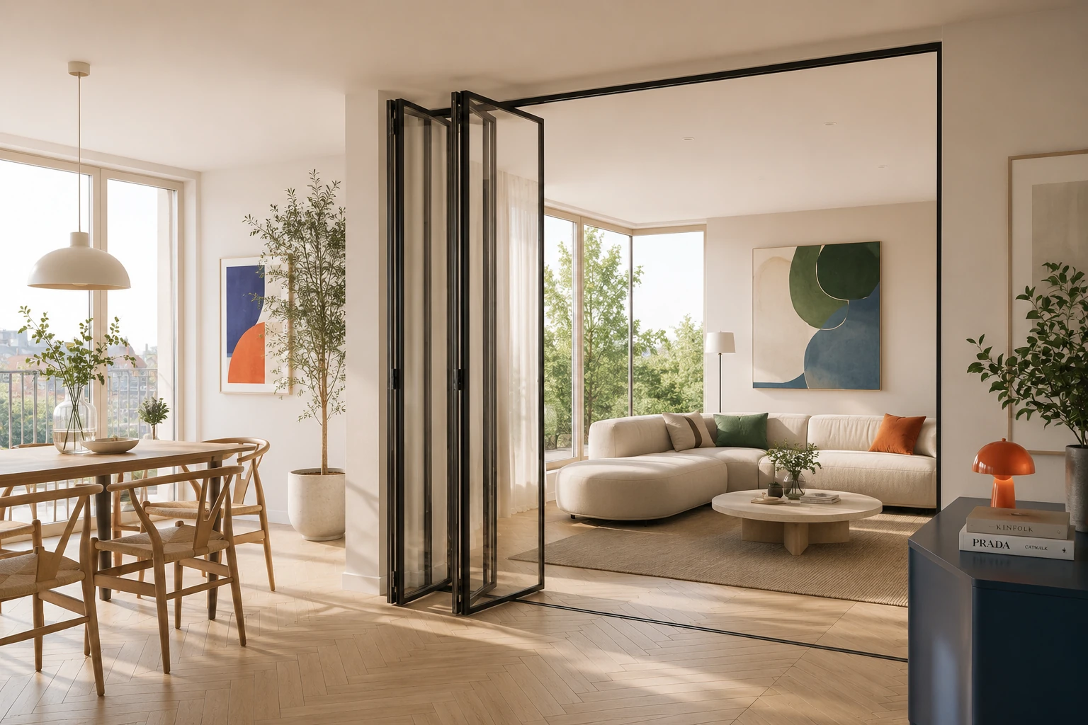 Galerie Porte repliable vitrée