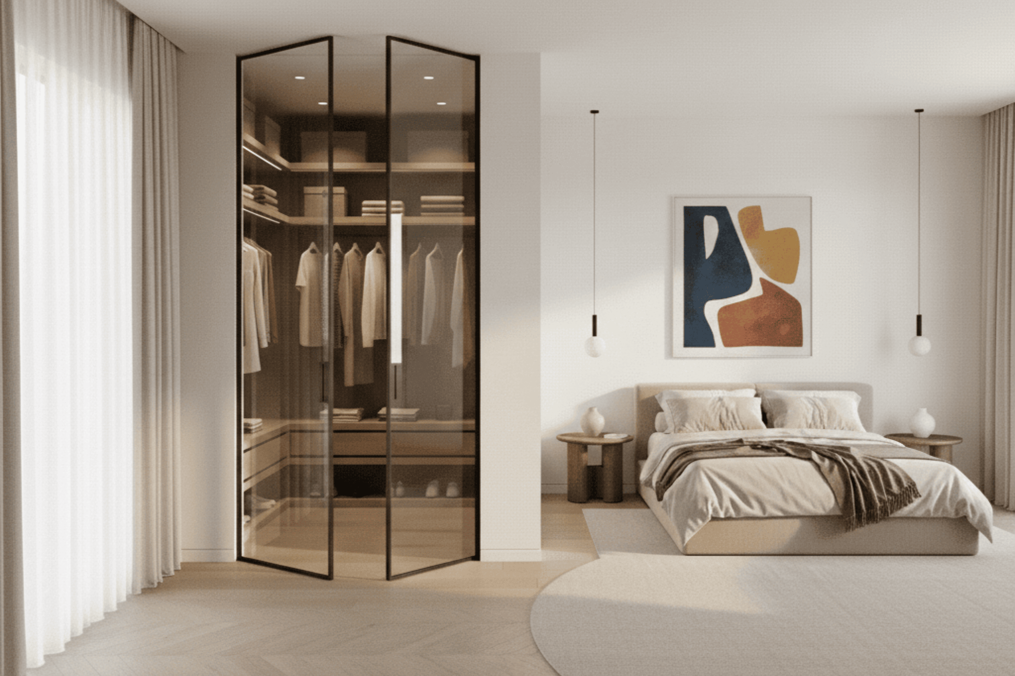 Galerie Verrière HOME à porte battante