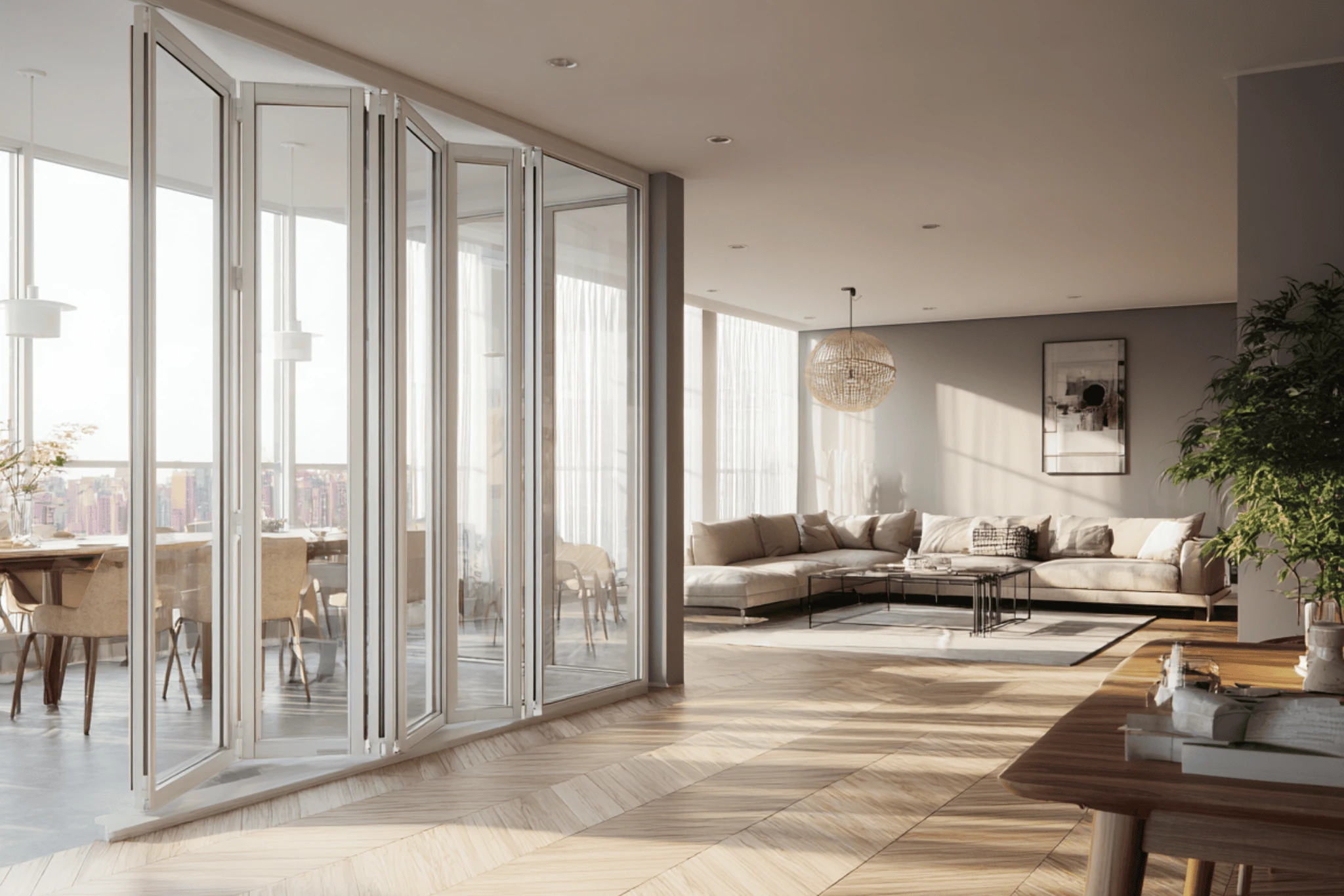 Galerie Verrière HOME à porte repliable