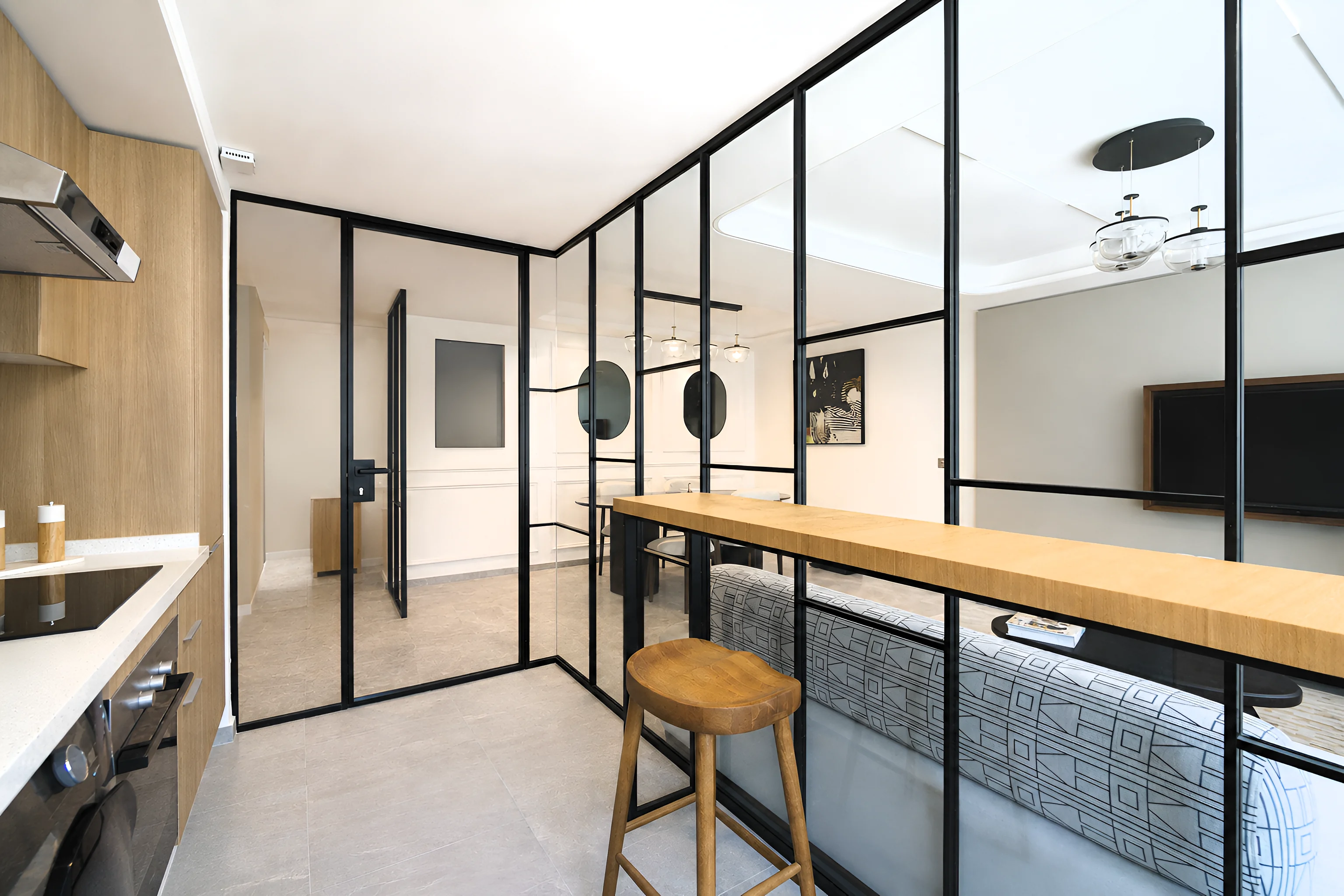 Galerie Verrière HOME à porte battante