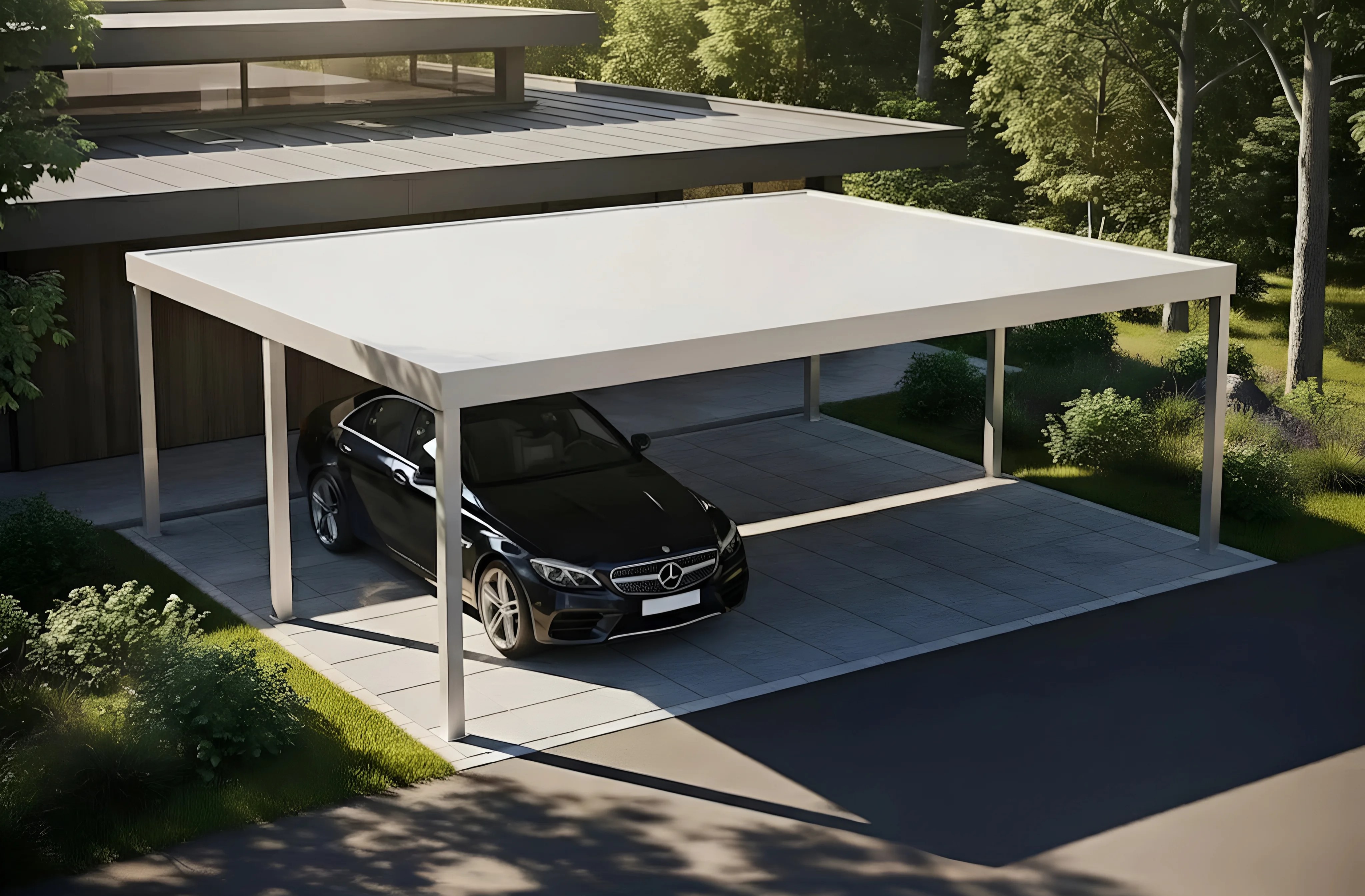 Galerie Carport PARK'IN à panneaux isolants