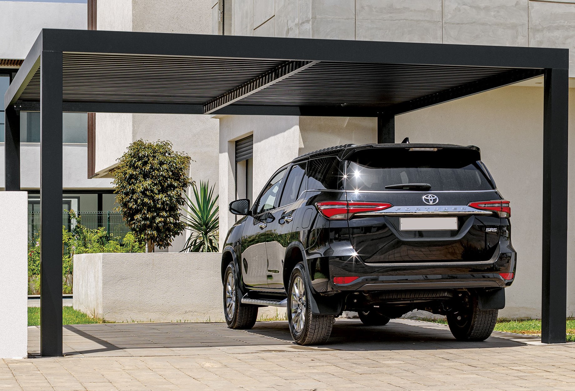 Galerie Carport  PARK'in à lames fixes