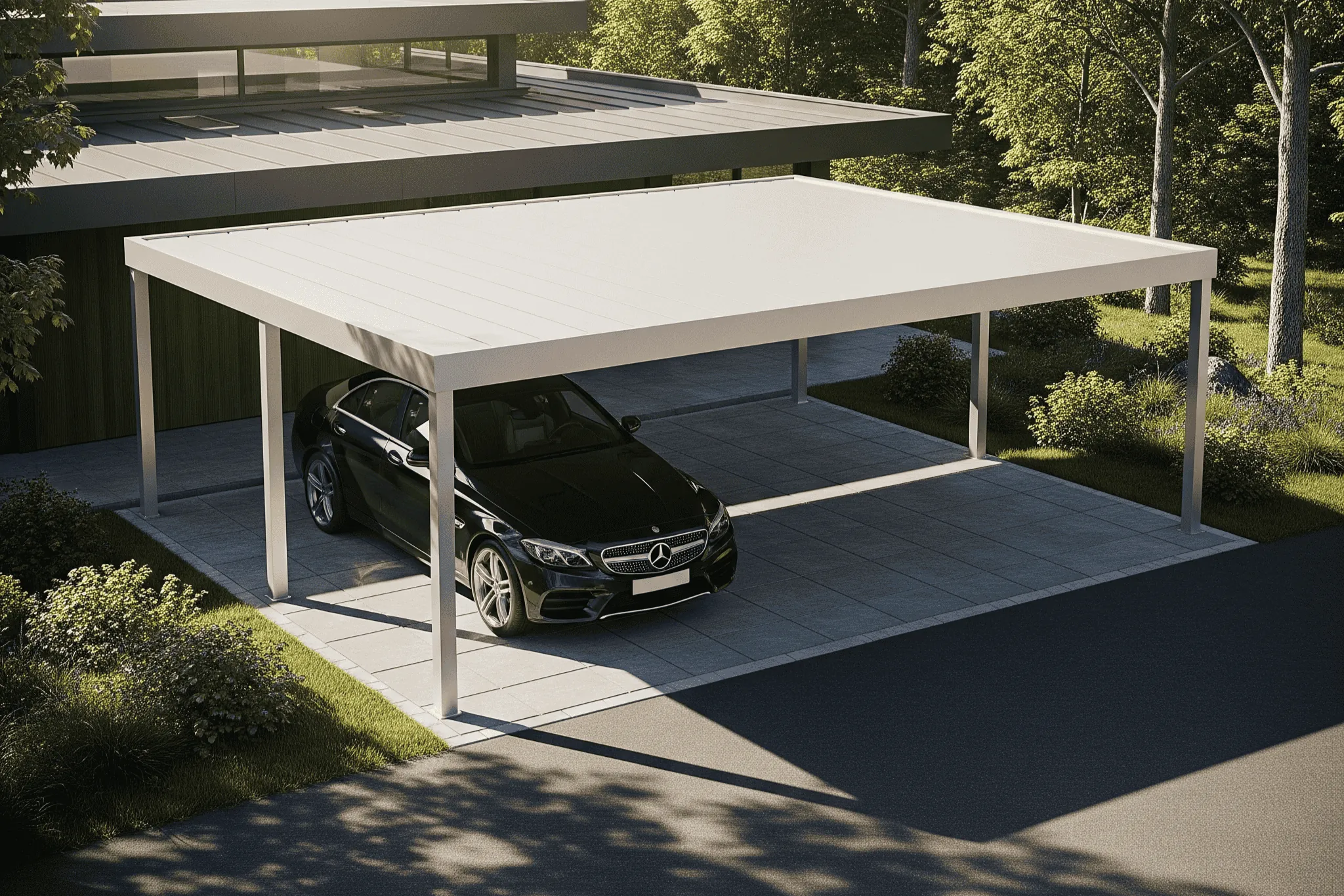 Carport PARK'in à panneaux isolants