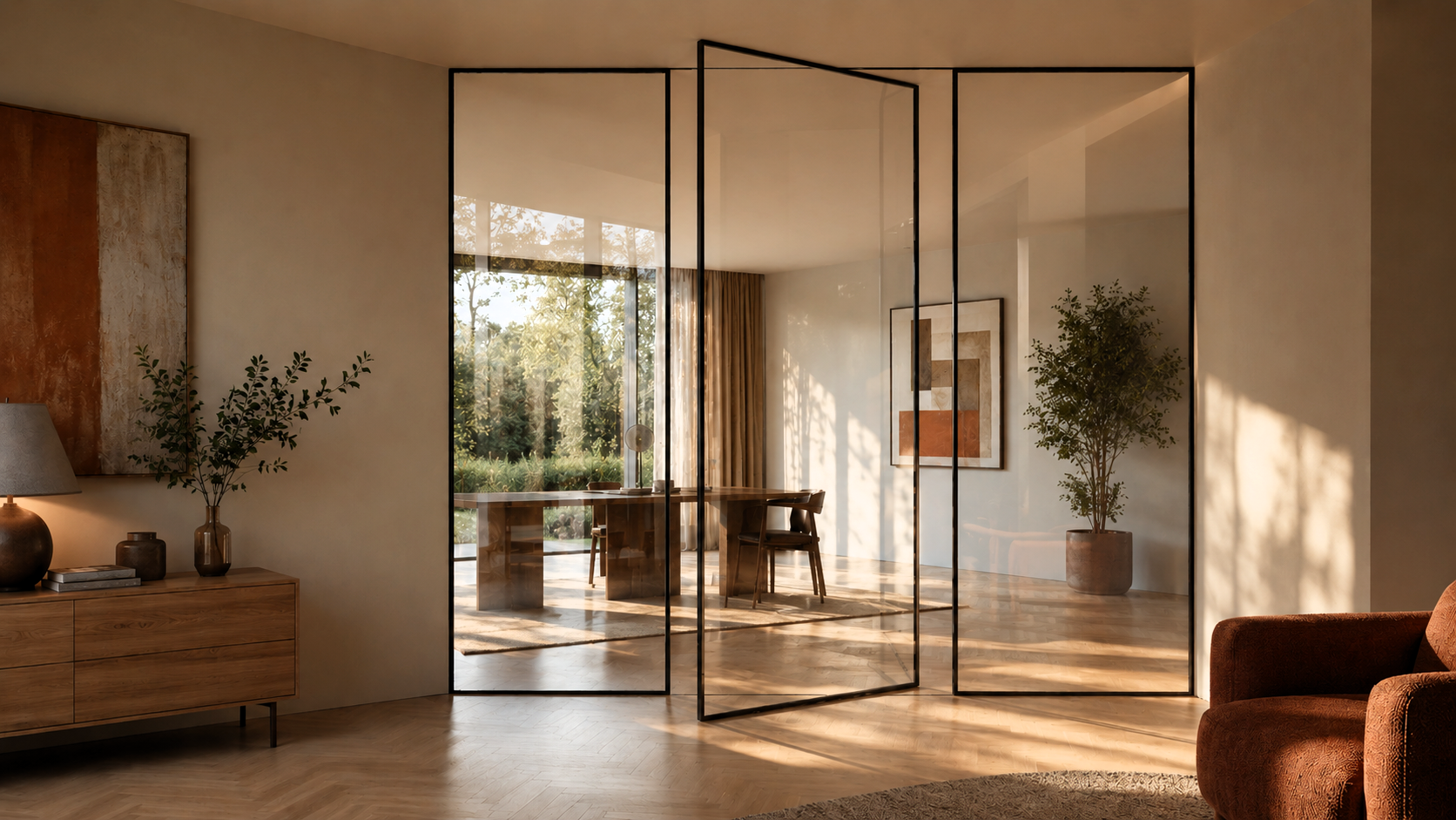 Verrière HOME à porte pivotante