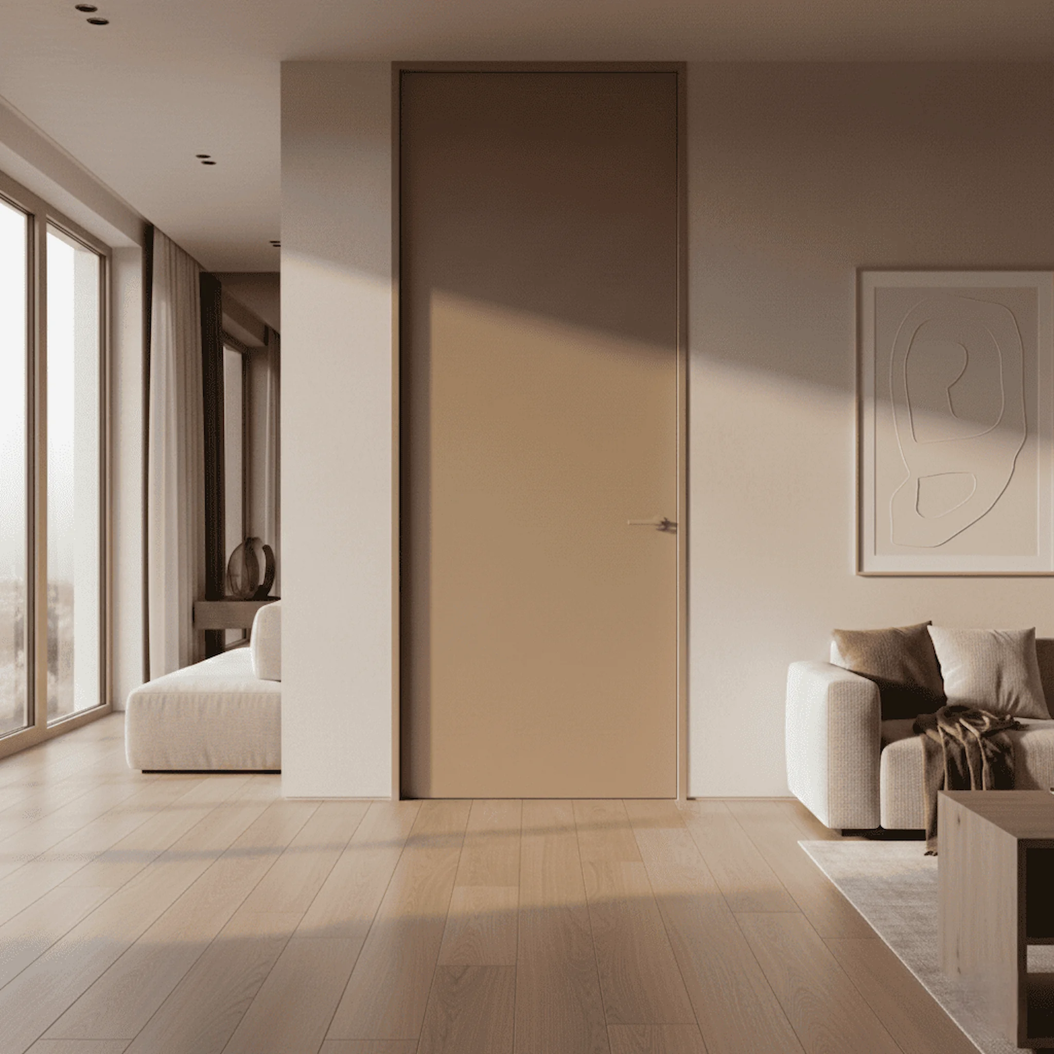 Porte battante en bois