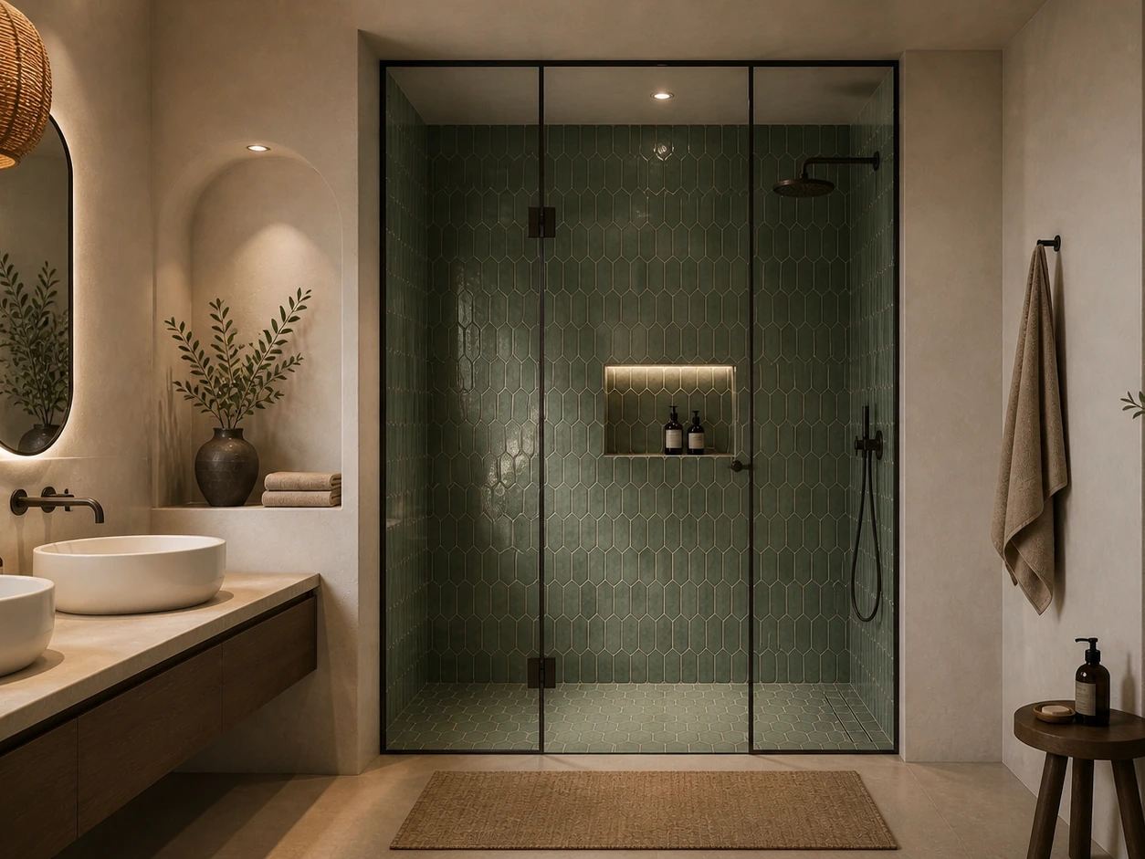 Paroi de douche battante