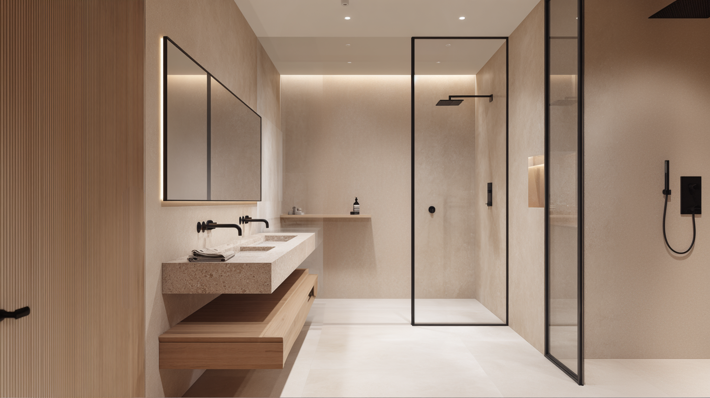 Paroi de douche fixe