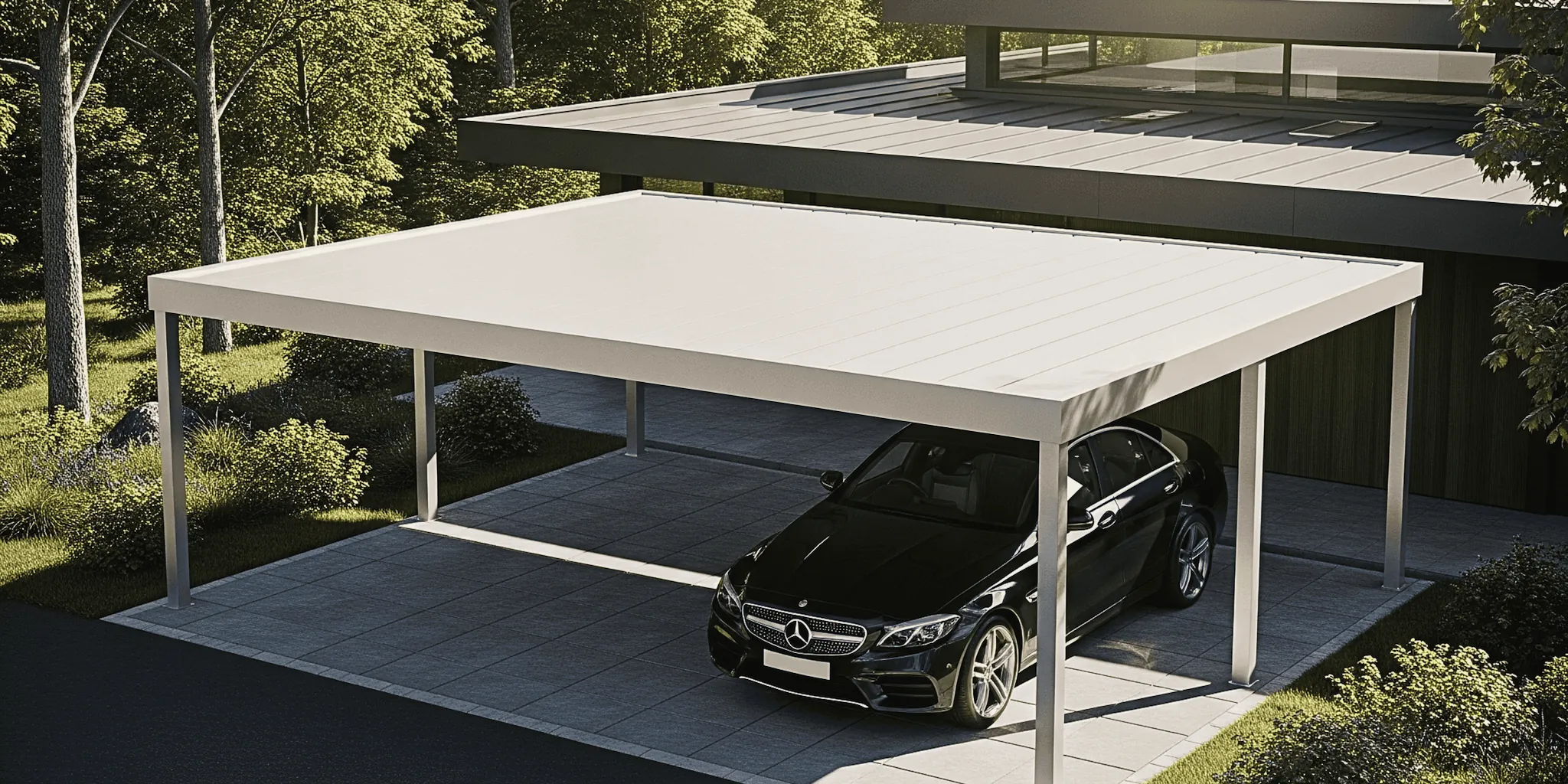 Carport PARK'in à panneaux isolants